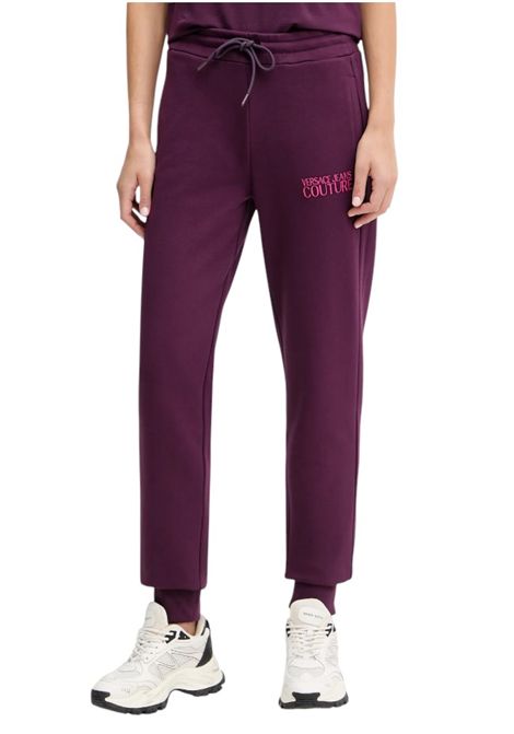 pantaloni tuta di cotone con logo VERSACE JEANS COUTURE | Pantaloni | 79HAAT06 CF01T317